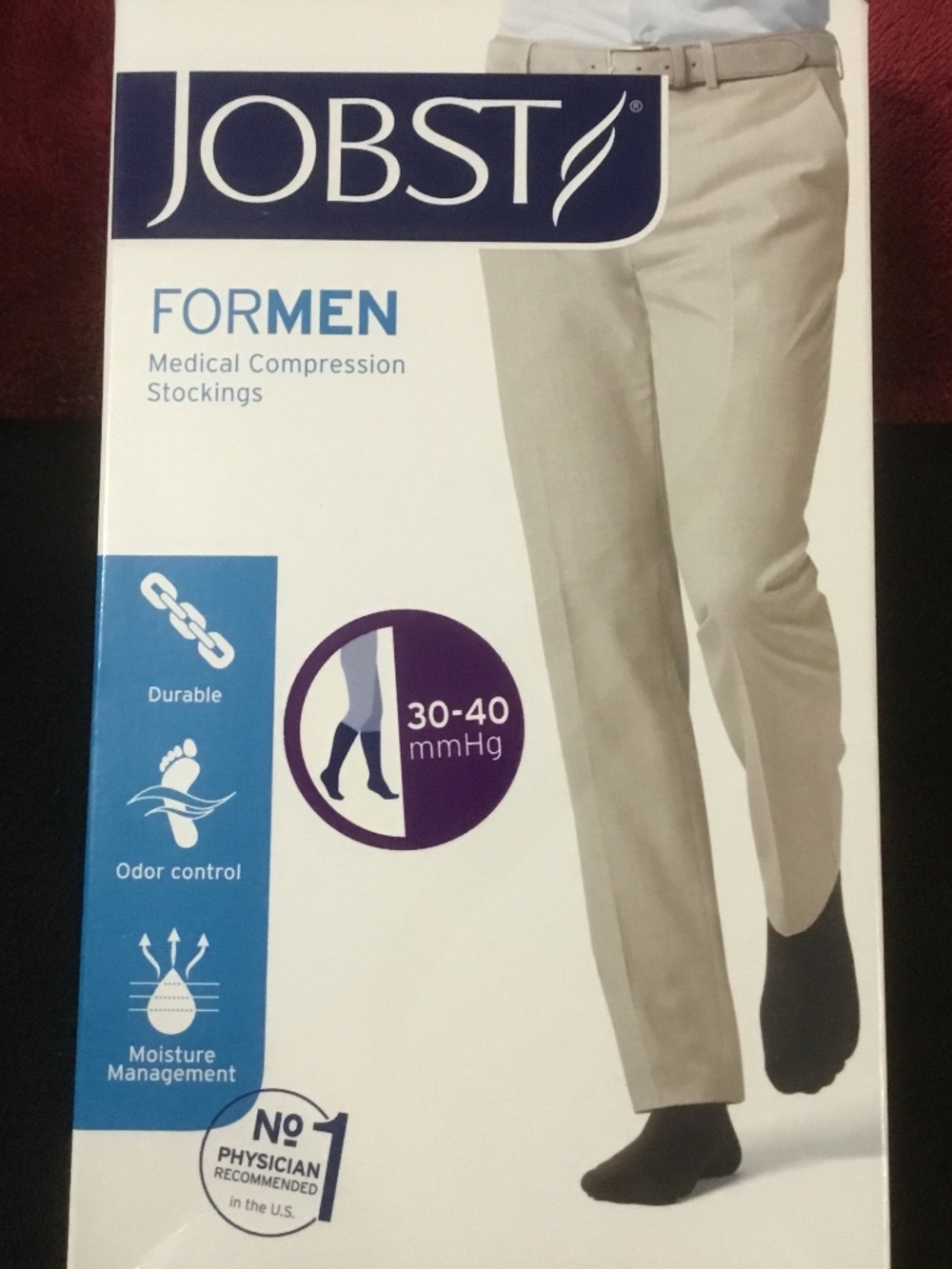 Jobst Medical XL Compression Stocking (For Men) 30-40mmHg